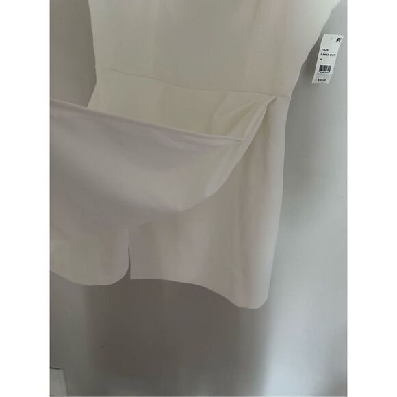 NWT French Connection White Whisper Back-Cutout Dress. Size 14 - Picture 13 of 14